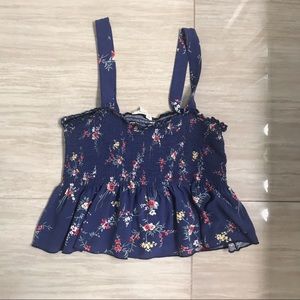 Rose Floral Smocked Top